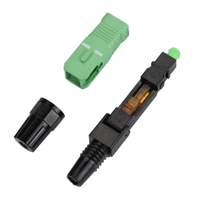 100 шт./лот SC/APC встроенный оптический Волоконно Быстрый Соединительный адаптер