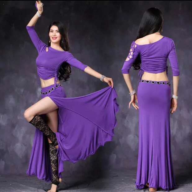 Костюм для танца живота одежда 4 цвета топ + юбка Размеры M L XL 1021 3011|belly dance top|belly