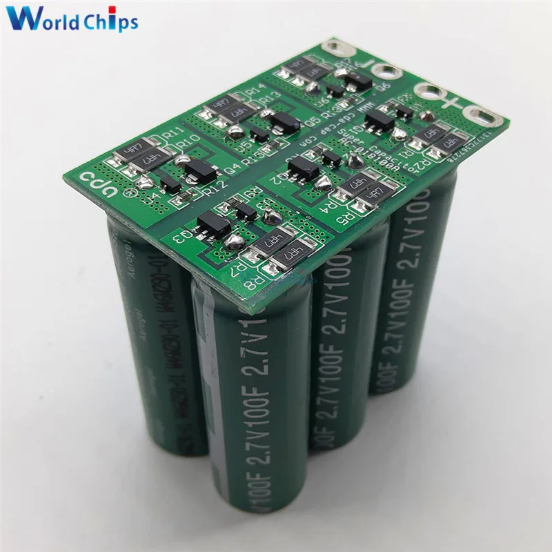 16V 16.6F Super Capacitor Automotive Rectifier 6pcs 2.7V 100F Double Row / Sigle Ultracapacitor With Protection Board Module | Электронные