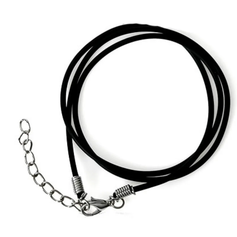 Ожерелье из кожаной веревки для мужчин и женщин одинарная цепочка с
