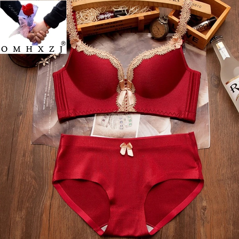

OMHXZJ Wholesale Fashion girl underwear one-piece no steel ring bra no trace sexy small chest gathered adjustment NY65
