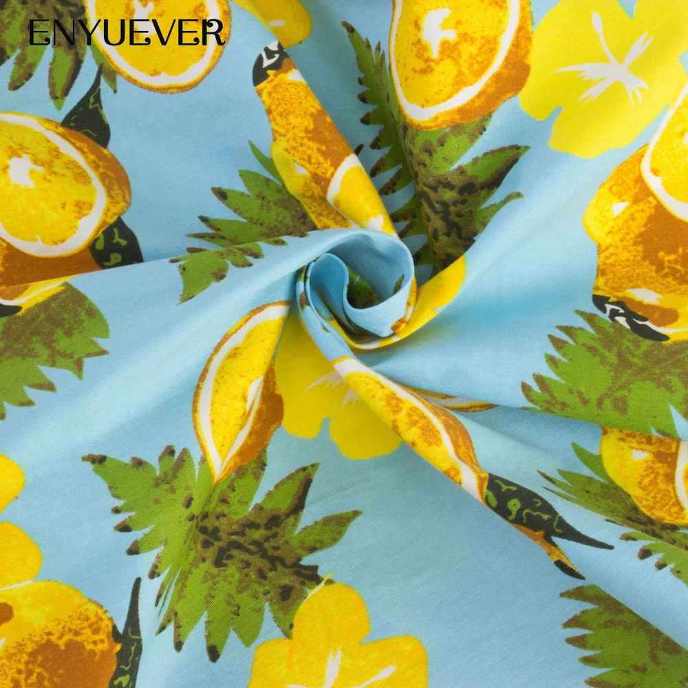 Женское винтажное платье Enyuever Lemon на бретелях в стиле ретро 50 s Повседневный