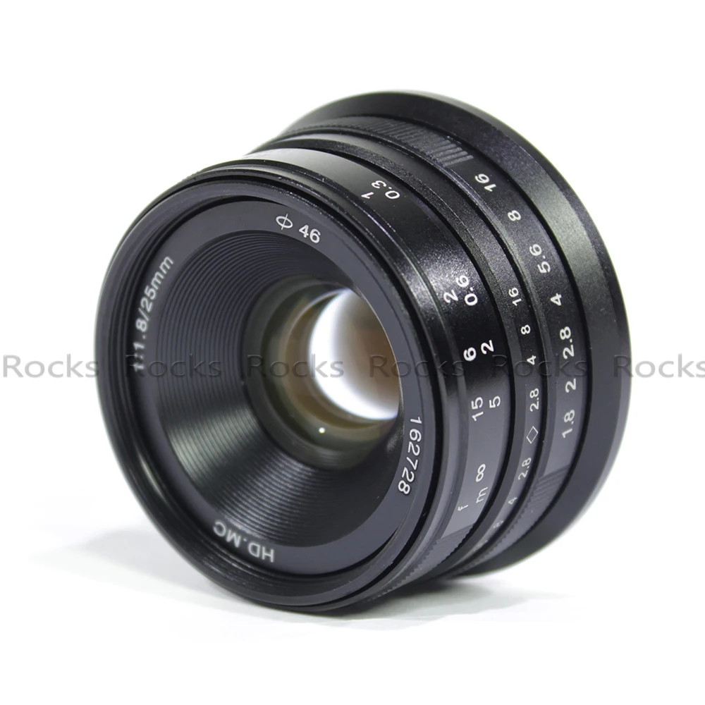 Pixco для NEX M4/3 25 мм F1.8 HD. MC ручная фокусировка объектива для E Mount/для камер Micro 4/3 G1, G2, G3, G4, G5, G6, G7, GF1, GF2