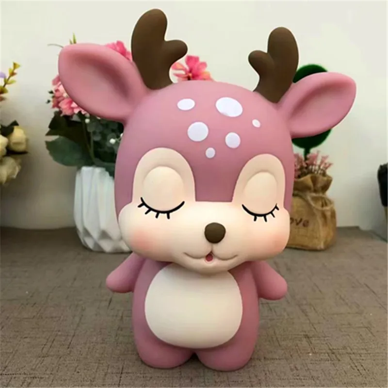 Kawaii мультфильм олень форме экономии денег касса монеты копилка для Для детей