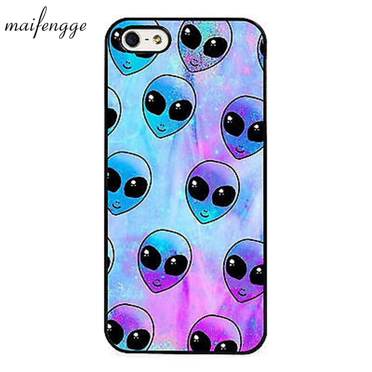 Maifengge чехол с изображением инопланетянина марсиана НЛО для iPhone 5 6 6s 7 8 plus X XR XS max 11 12