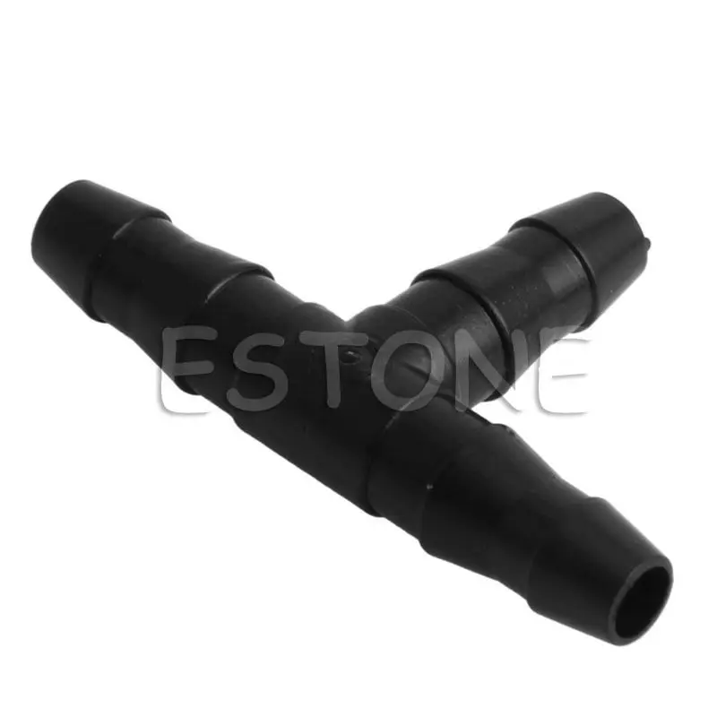 

50pcs/Set Plastic Irrigation Ploy Tee Pipe Barb Hose Fitting Joiner Drip System 4/7mm -Y102