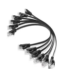 Кабель Ethernet CAT 6, 1,5м, 6штук в упаковке, плоский сетевой кабель RJ45, UTP, кабель локальной сети