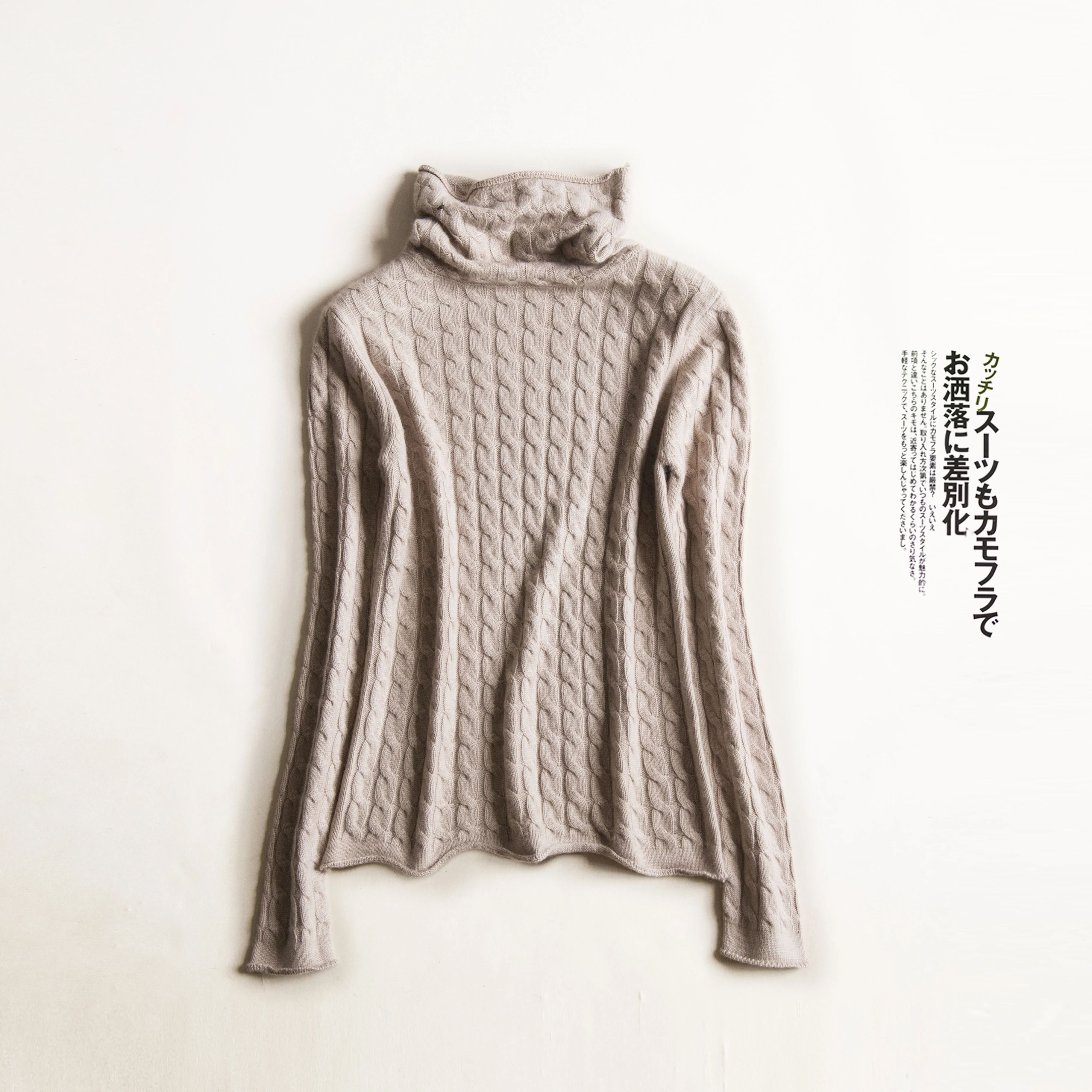 

BARESKIY2019 Women's Turtleneck Sweater Spring New Sweater Turtleneck Knit Long Sleeve Cashmere Sweater Women's Jacket Top