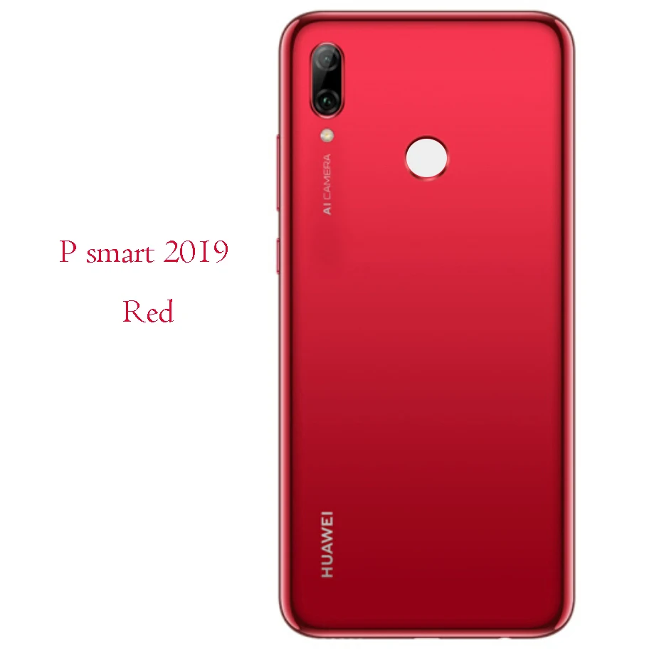 smart Red 6,2" для huawei P Smart, задняя крышка, задняя крышка, корпус, передняя панель экрана, для huawei P Smart - Цвет: smart Red