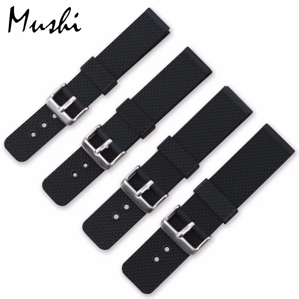 Ремешок силиконовый для наручных часов 18/20/22/24 мм|watch strap|rubber watch strapsilicone watchband |