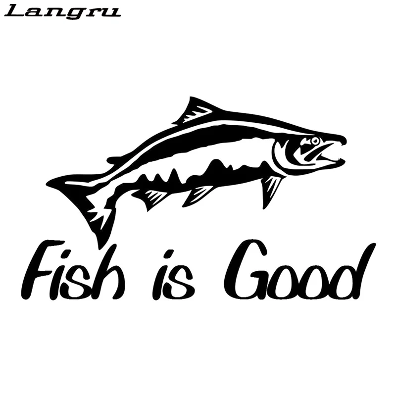 Виниловая наклейка для украшения мотоцикла Langru Car Stying Fish Is Good автомобильный