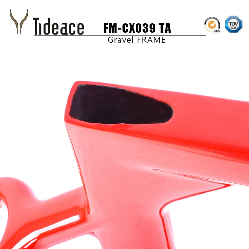 Tideace Post mount Aero Carbon gravel велосипедная Рама S/M/L диск для велосипеда углеродный BB386 accpet