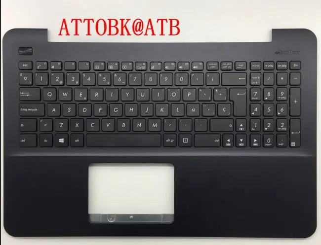 Черный New SP Laptop Keyboard for Asus X555 X555L A555L F555L R556L VM510L W519L Y583L R557 W509 Keyboard Palmrest Cover with C - Цвет: Черный
