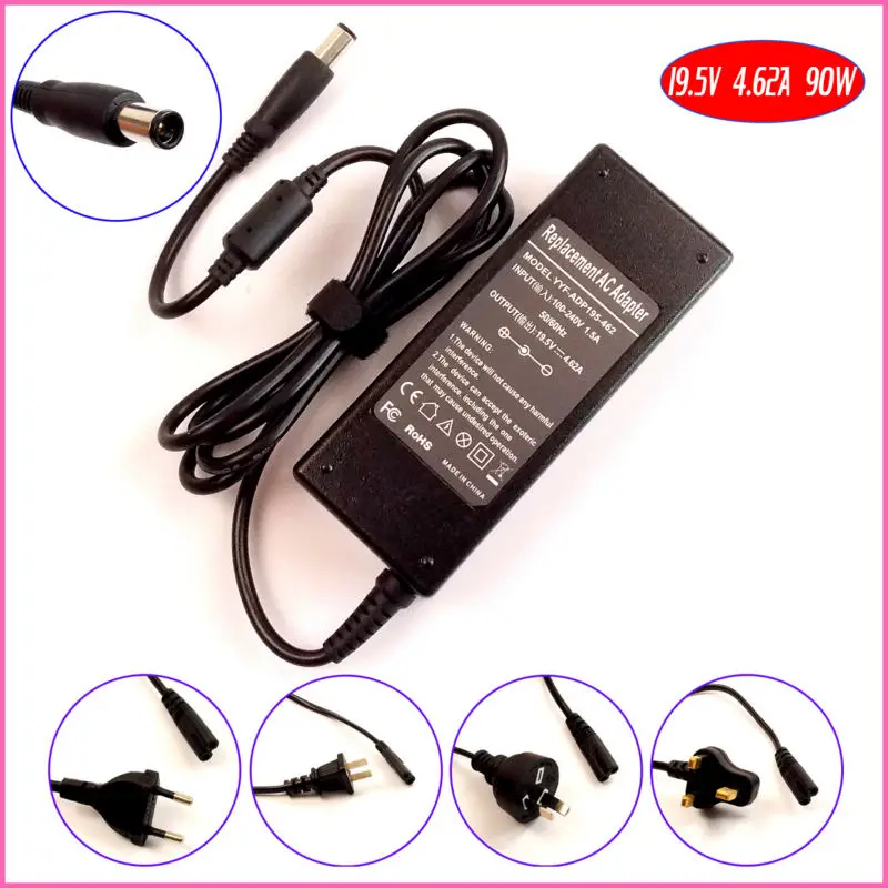 

19.5V 4.62A 90W Laptop Ac Adapter Charger for Dell Latitude D630 D800 D810 D820 D830 D631 D631N X1 XT2 X300 100L 131L