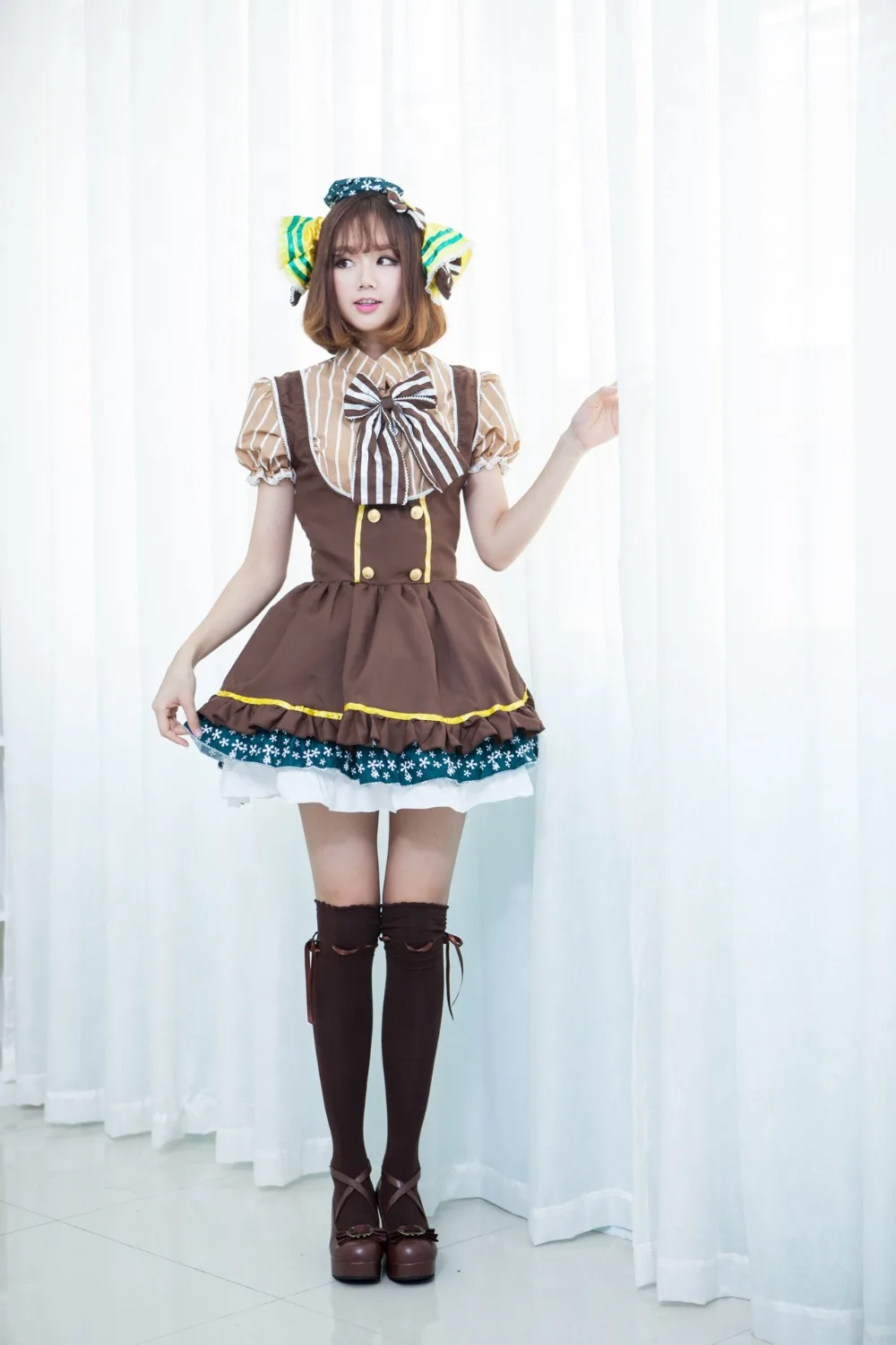 Костюм японского аниме для косплея Love Live Lovelive Hanayo Koizumi конфетная Униформа
