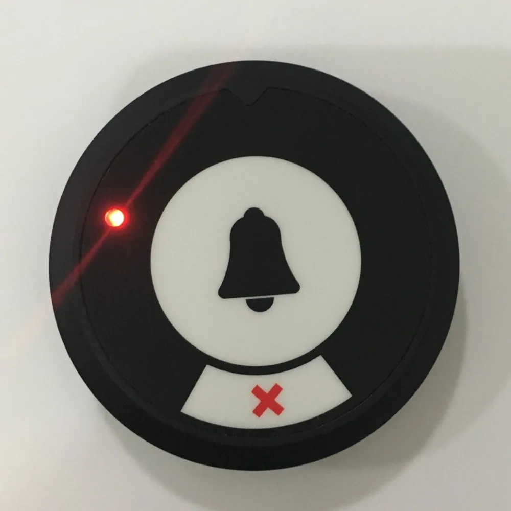 Бесплатная доставка! Вызов официанта передатчик пейджера с двумя клавишами