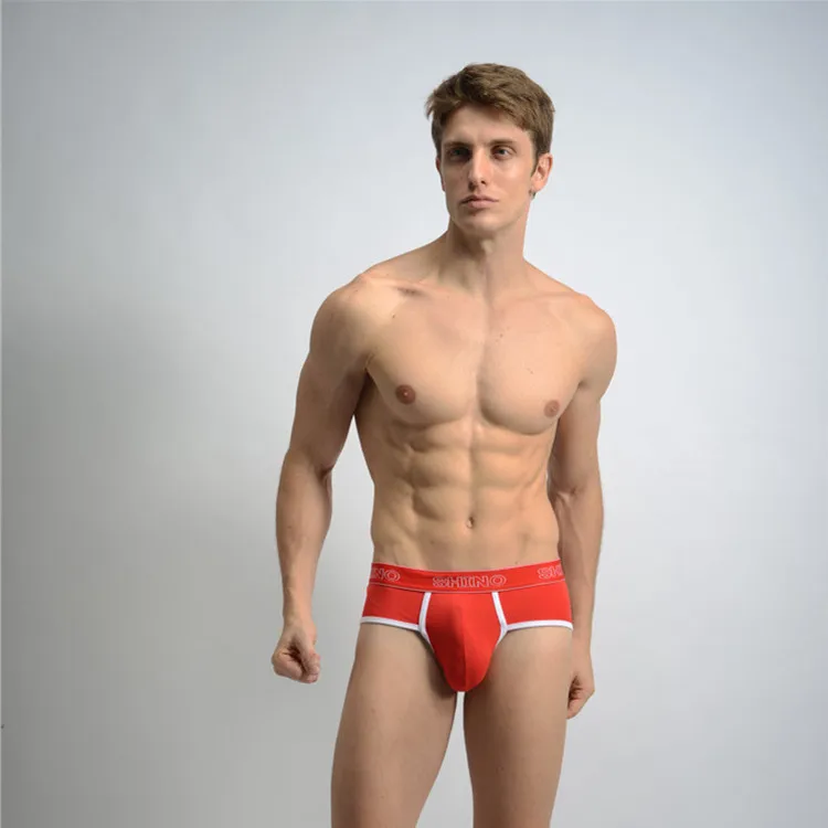 Ventilation Comfortable Triangle Man Underpants Black Snow Red sexy underwear men |