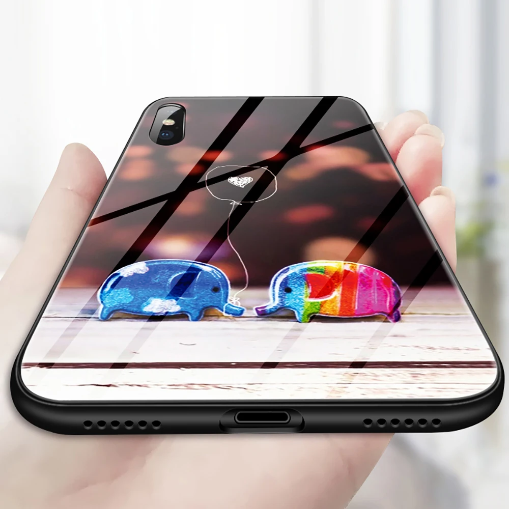 Чехол с витражным стеклом для huawei P20 pro lite, мягкий чехол для huawei P10 plus mate 10 9 nova 2 plus honor 10 9, чехол для мобильного телефона