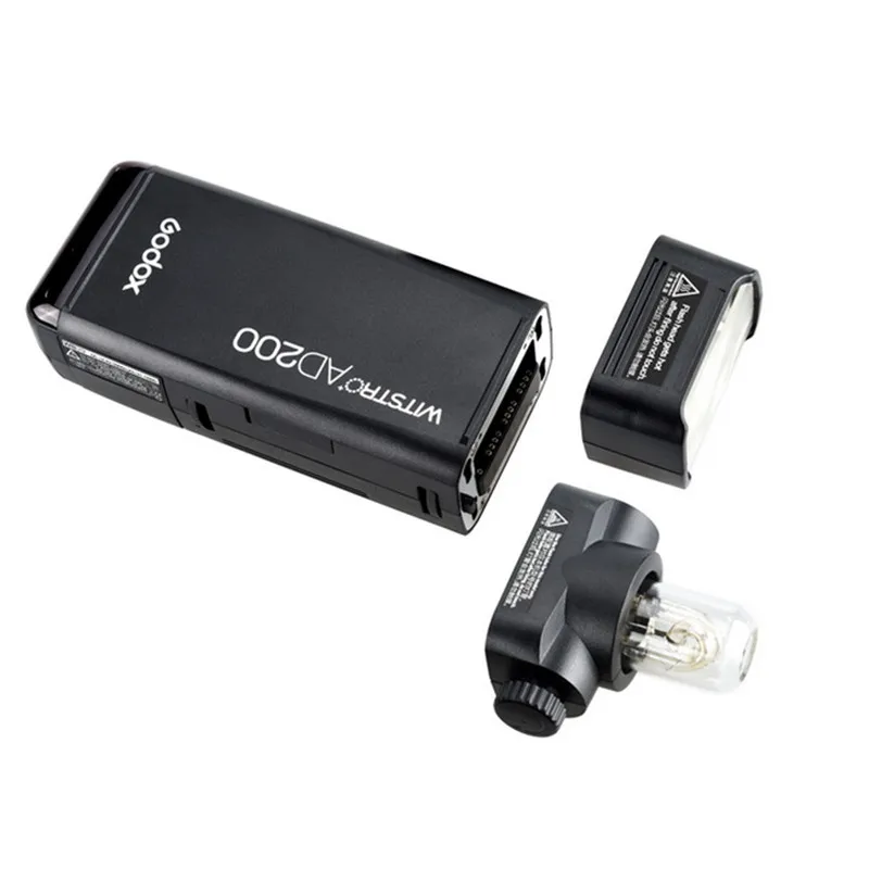 Карманная вспышка Godox AD200 с GN52 GN60 200 Вт мощностью 2 4G Беспроводная система X TTL HSS 1/8000s