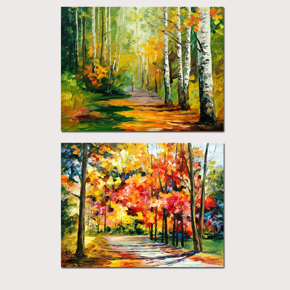 Современное Абстрактное Искусство домашний декор нож картина маслом на холсте HD