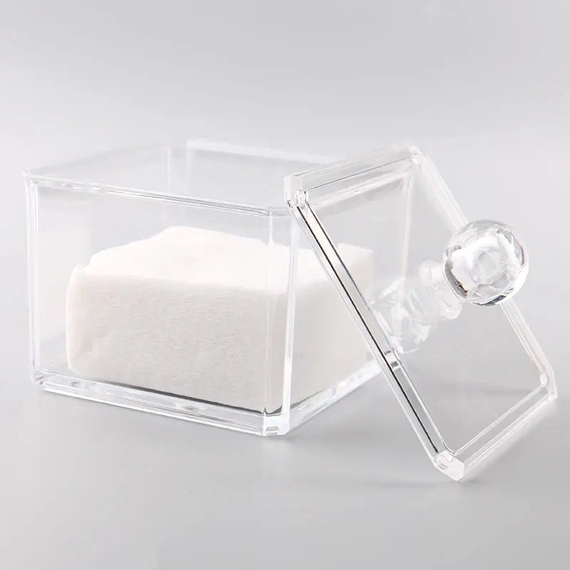 Держатель для хранения макияж коробка Портативный Ватные диски контейнер