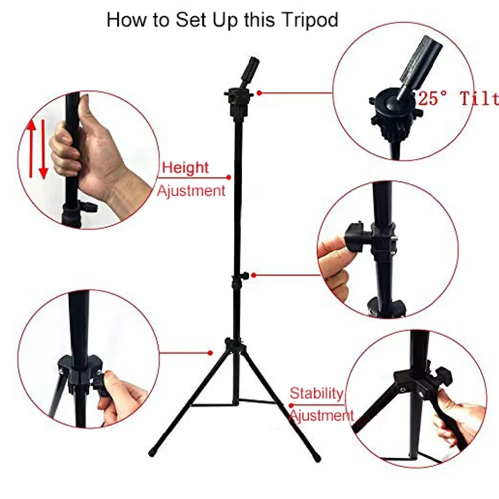 Leeven регулируемый штатив-подставка для парика для изготовления париков из брезента с блочной головкой подставка для париков с сумкой для переноски манекен держатель для штатива