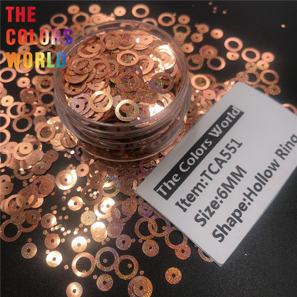 Мерцающее Кольцо лазерное Звездное свечение 6 мм блестящее украшение для ногтей