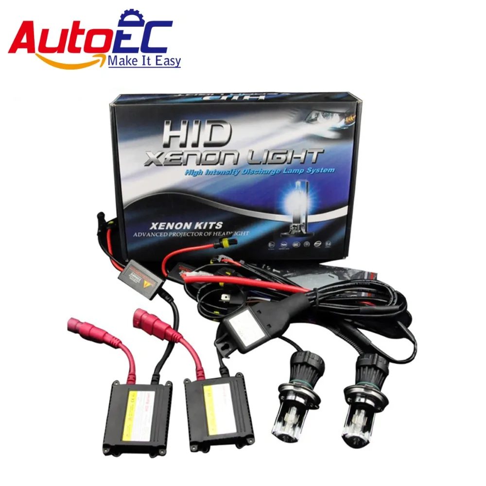 AutoEC 1 набор 12 V H4 3 ксенон биксенон комплект разрядные лампы высокой интенсивности
