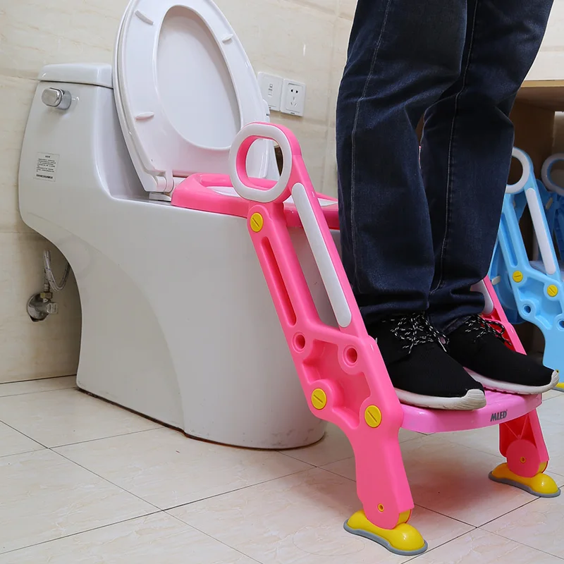 Детское сиденье для унитаза тренировочный нескользящий складной стул с