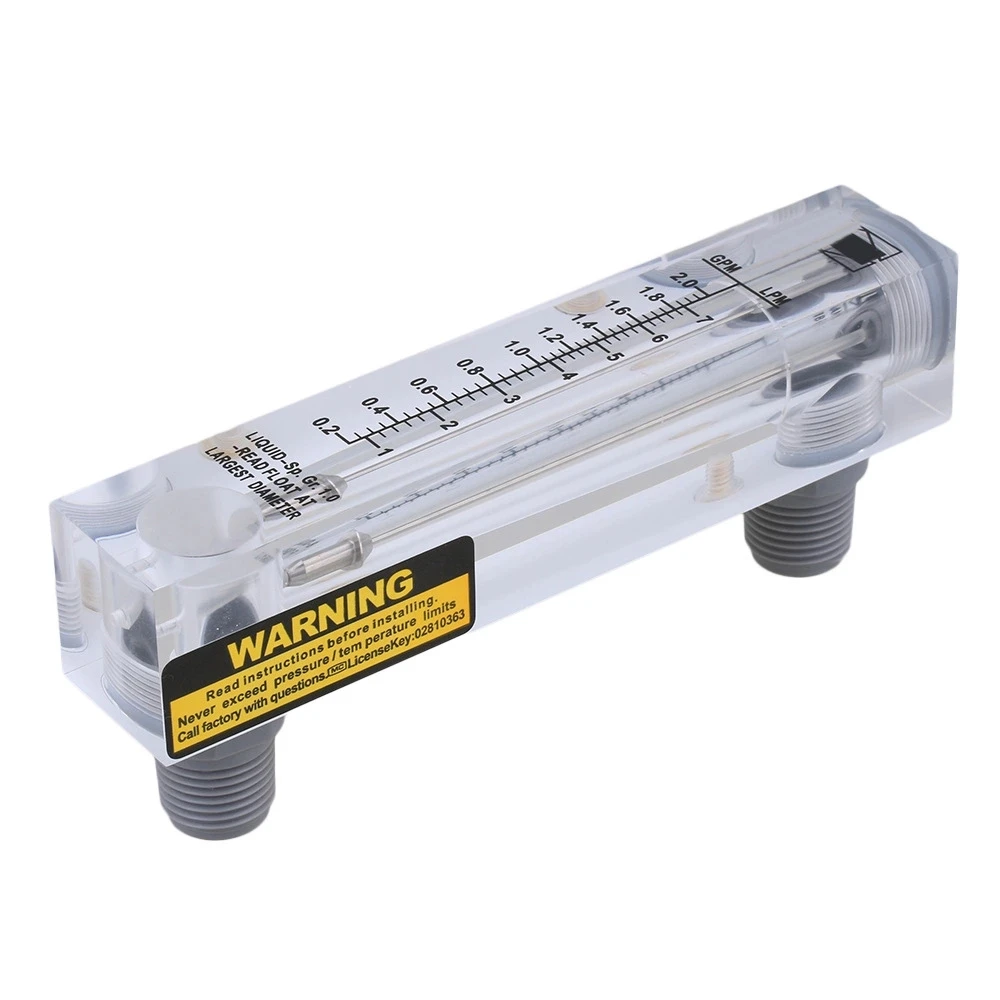 

LZM-15 0.2-2GPM/1-7LPM Panel Type Water Flowmeter Measurement Tool
