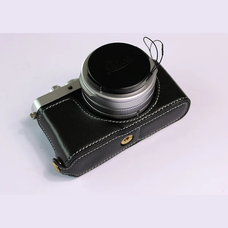 Натуральная кожа Половина чехол для камеры Leica D-LUX7 D7 D-LUX 7 с батарейным отверстием
