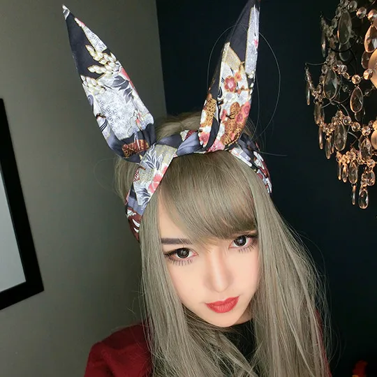 Женские винтажные 50s японский сливовый кран с принтом рокабилли заколка для