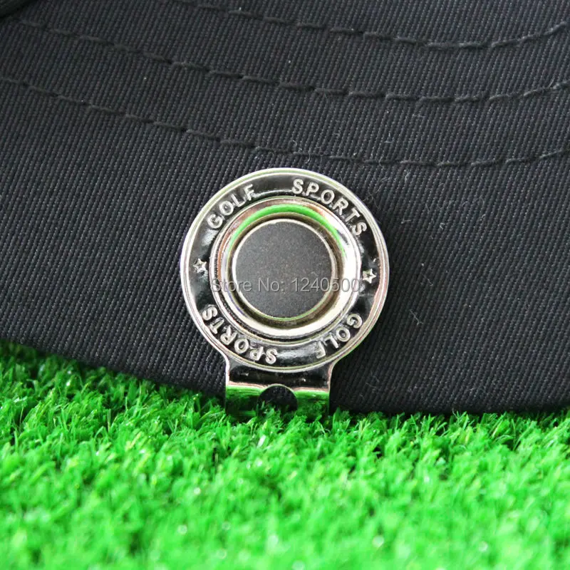 1 18 "черный орел отметка для мяча гольфа w Магнитная шляпа клип белый черный 30 мм - Фото №1