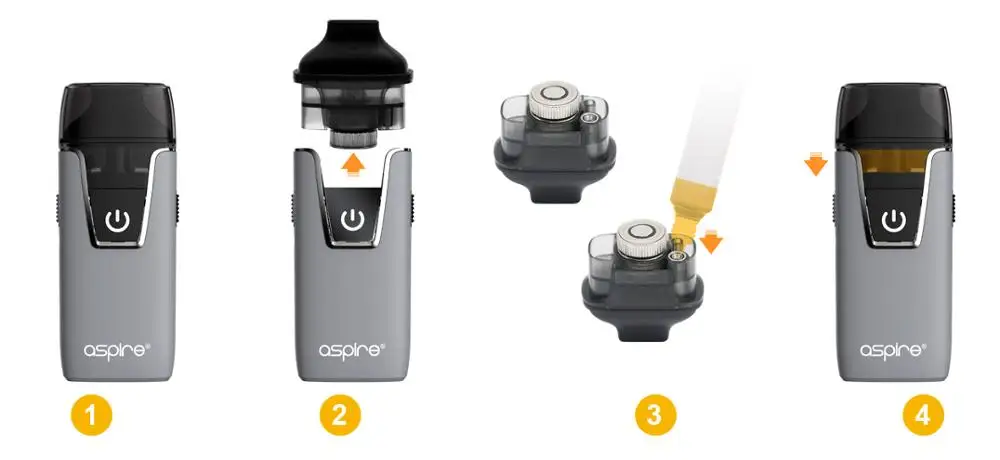 Aspire Nautilus AIO pod Vaper Kit встроенный аккумулятор 1000 мАч 4 5 мл vape tank 1.8ohm BVC катушки