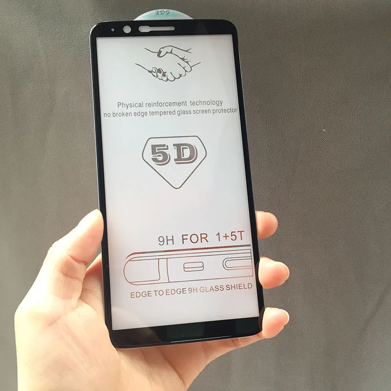 Tfshining новое 5D полное покрытие краев закаленное стекло для Oneplus 6 5 T Защитное экрана