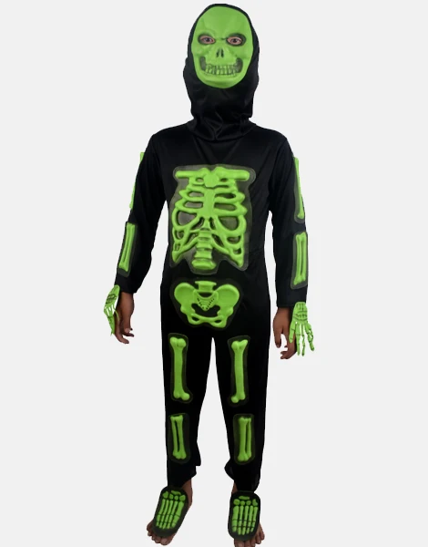 Бесплатная доставка платье Штаны сиамские маска Череп на Хеллоуин череп ботинок