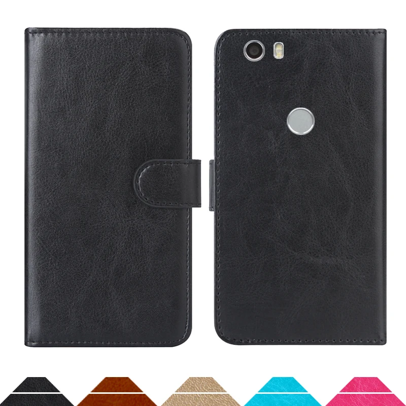 

Luxury Wallet Case For DEXP Ixion X150 Metal PU Leather Retro Flip Cover Magnetic Fashion Cases Strap