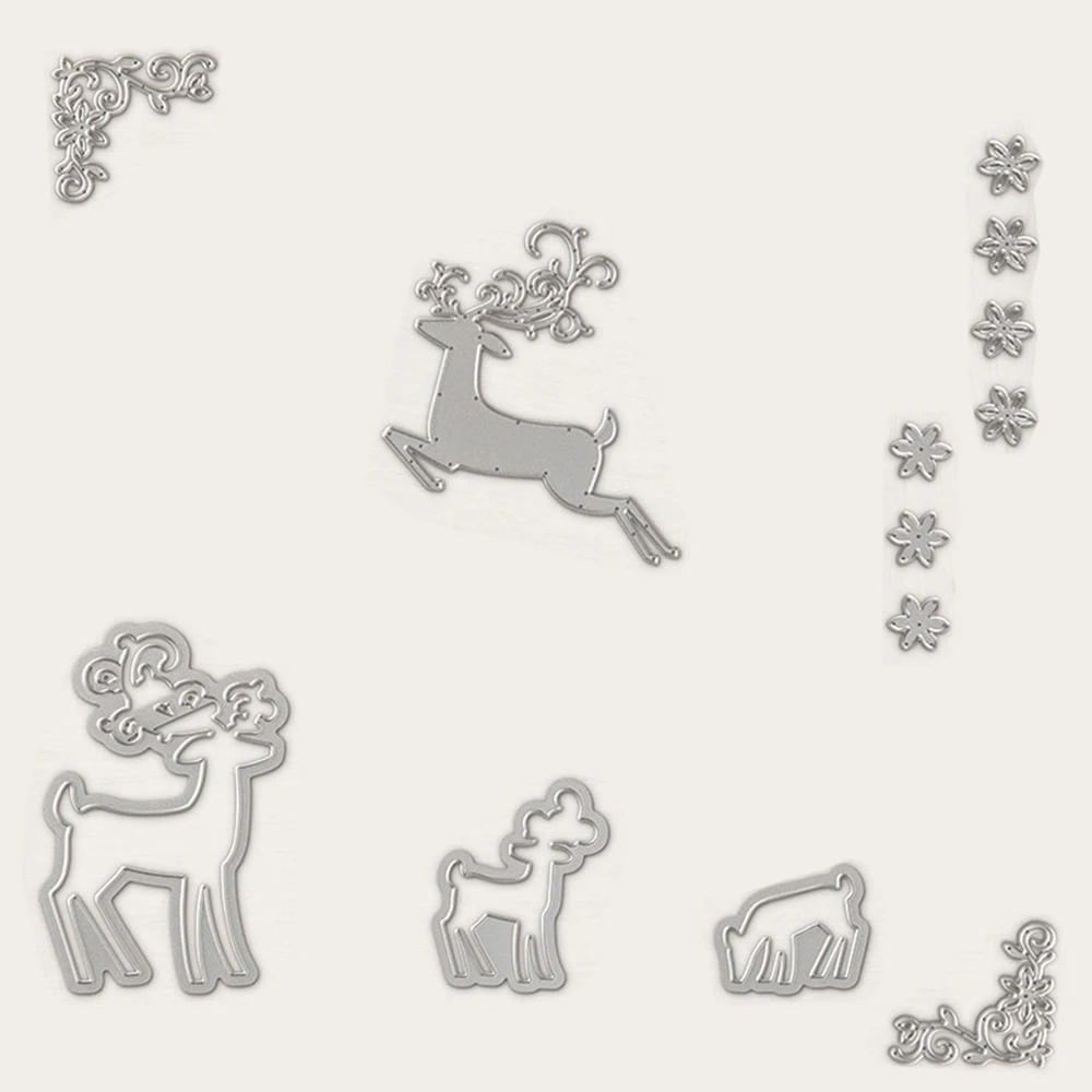 152*129 мм Deers фото Металл для DIY Скрапбукинг бумажные стикеры украшения фотоальбома