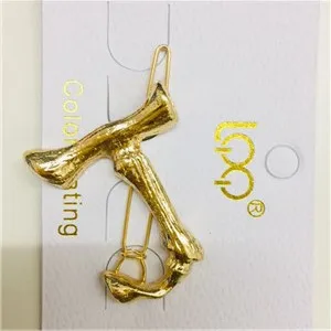 J Новое поступление модные женские буквы моделирование шпильки девушки прекрасные заколки для волос сладкие аксессуары для волос Зажимы для челки милый головной убор - Цвет: J