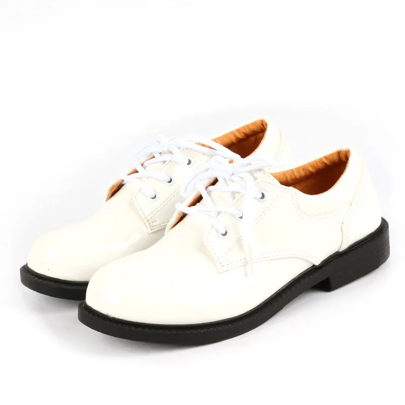 Детская Свадебная обувь для мальчиков черная и белая свадебная формальная