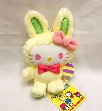 6 шт./лот мультяшный плюшевый кавайный брелок котенок шарм помпомурин Маленькие