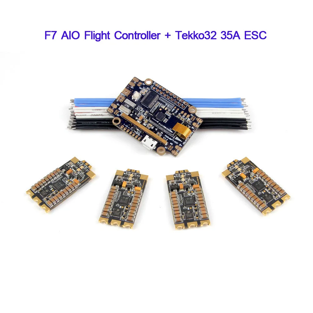 Контроллер полета Holybro Kakute F7 AIO/Tekko32 35A BLHeli_32 ESC Dshot1200 2-6 S/Atlatl HV V2 FPV передатчик для радиоуправляемого дрона