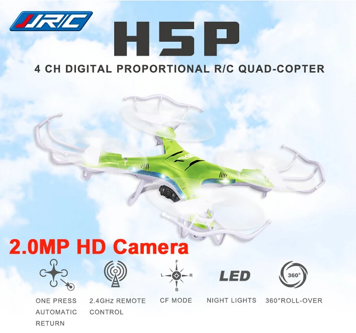JJRC H5P 4CH 6 осевой гироскоп 2 4 ГГц RC Квадрокоптер Дроны с камерой МП возврат одной