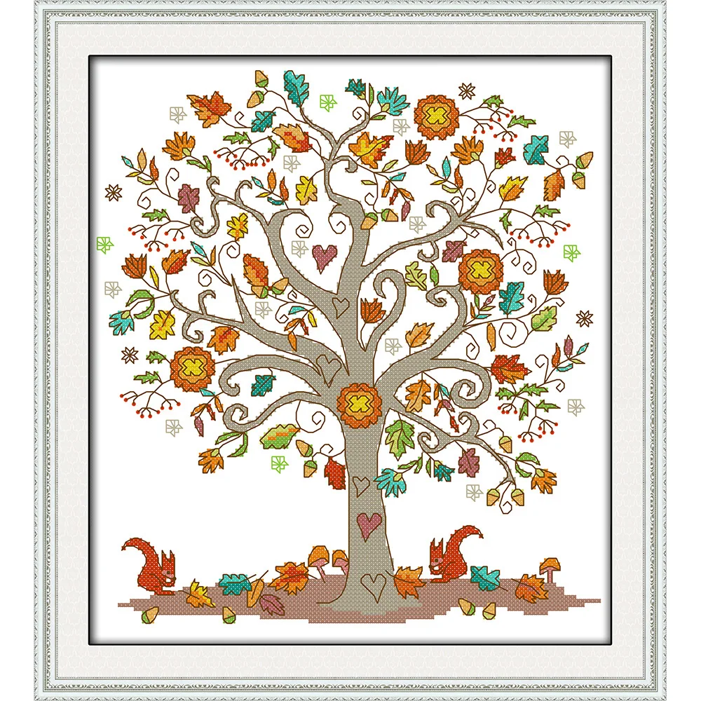 Joy Sunday The Giving Tree китайские наборы для вышивки крестиком Экологичные хлопковые