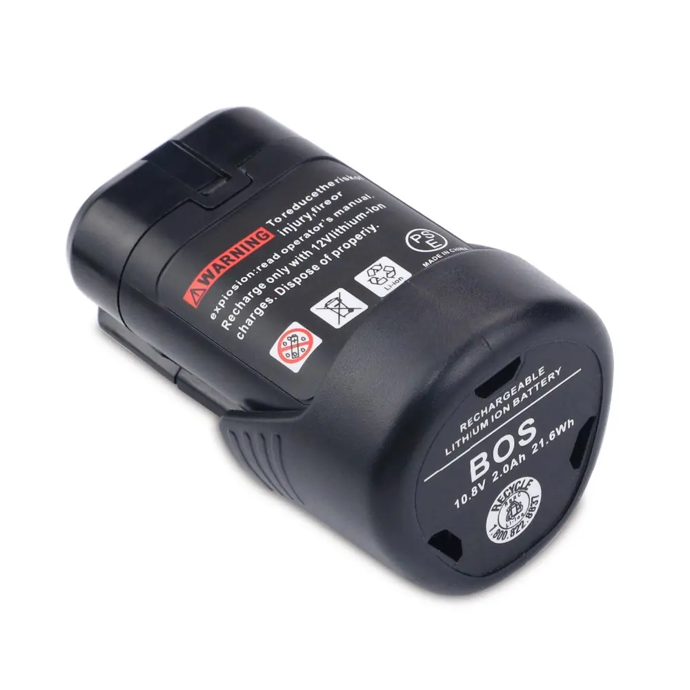 Melasta 2 шт. BAT411 Мощность инструменты Батарея для Bosch 10,8 V 2000mAh литий-ионная аккумуляторная дрель 2 607 336 013,2 607 336 014,2 607 336 333 2.0Ah