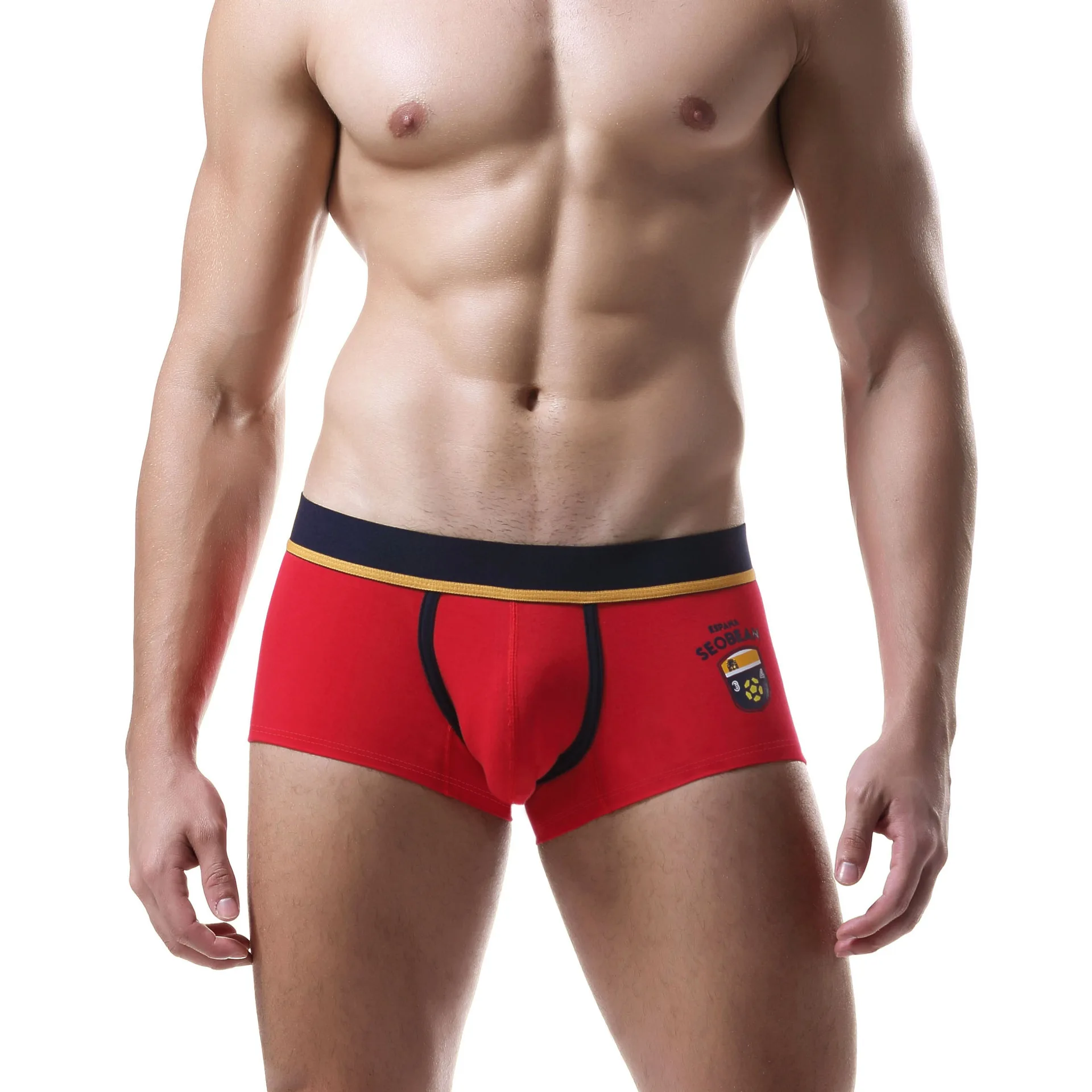 Нижнее белье из хлопка 2 шт. мужские боксеры соблазнительные боксеры|Мужские