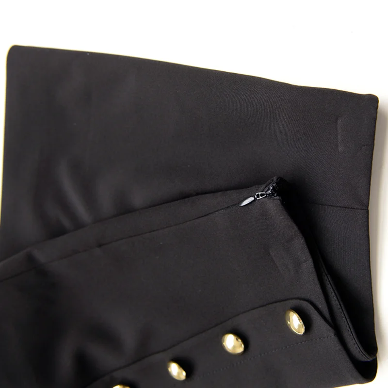 Оригинальный 2017 брендовые осенние короткие двубортный плюс Размеры тонкий моды