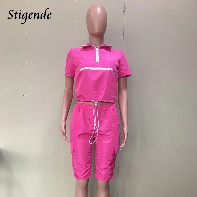 Stigende женский летний облегающий комплект из двух предметов для фитнеса