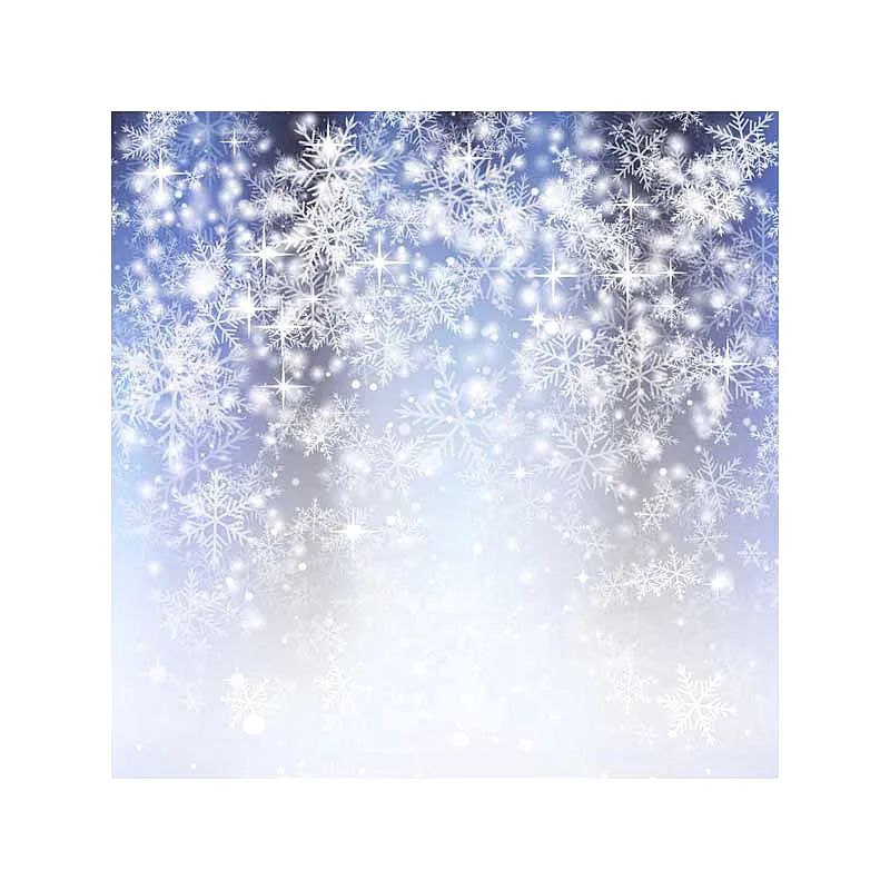5x7 Рождественский фон для фотосъемки новорожденный белый снег Ледяной Синий