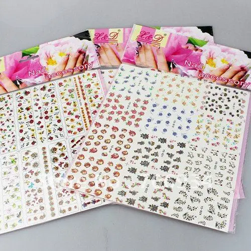 10 шт./лот наклейки для нейл арта|nail accessories|nail art stickers decalssticker decal |